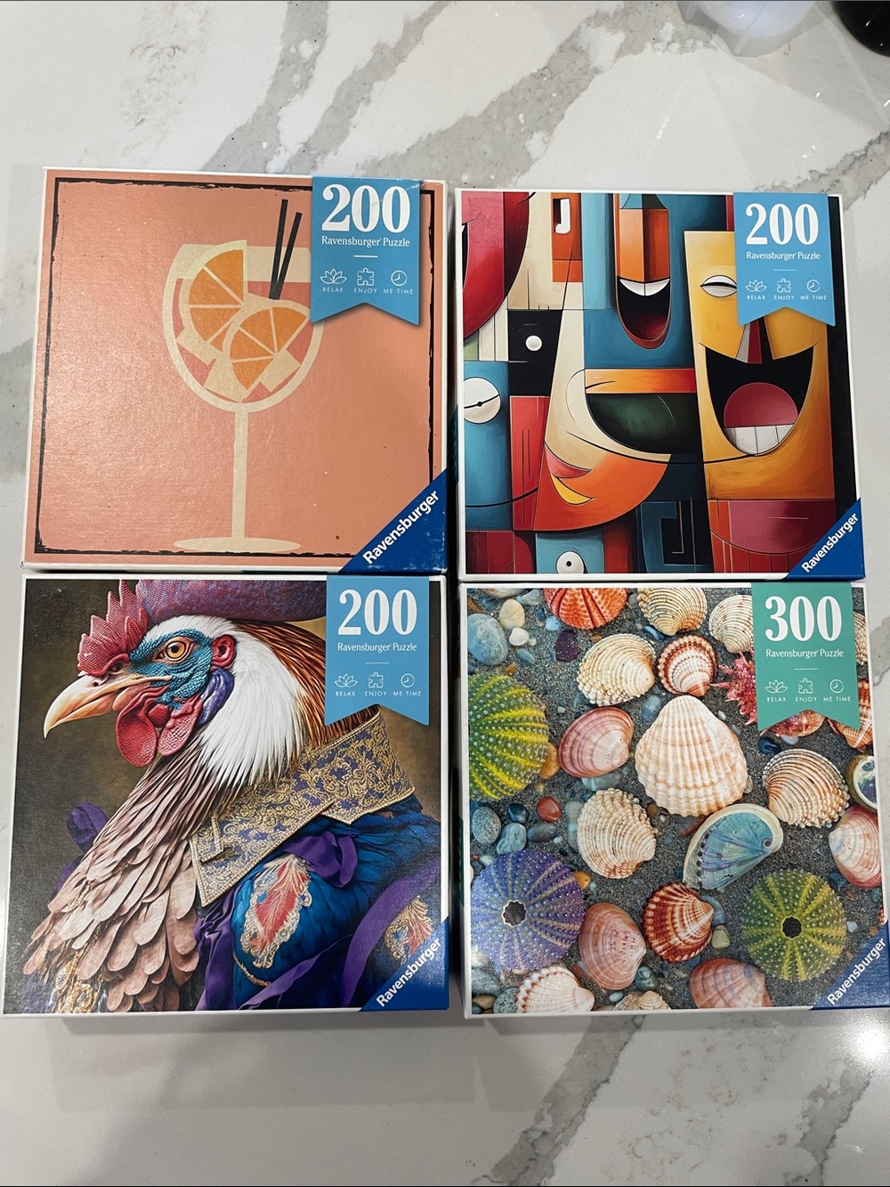 Ravensburger 4-Piece Puzzle Set — Peach, Blue, Purple, Multicolor
